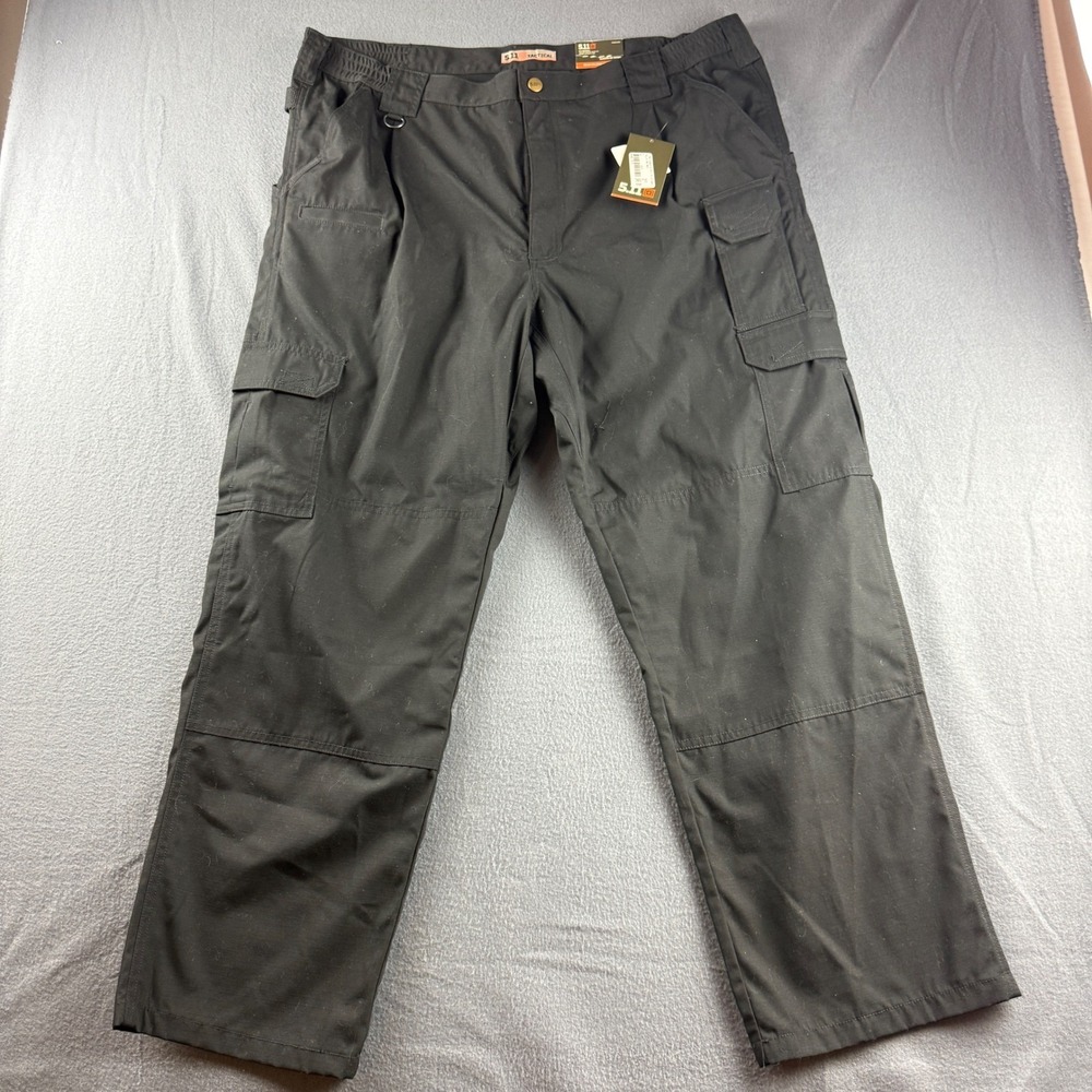 5.11 Tactical Taclite Pro Pants Men's 40x30 Black Relaxed Cargo Workwear NEW